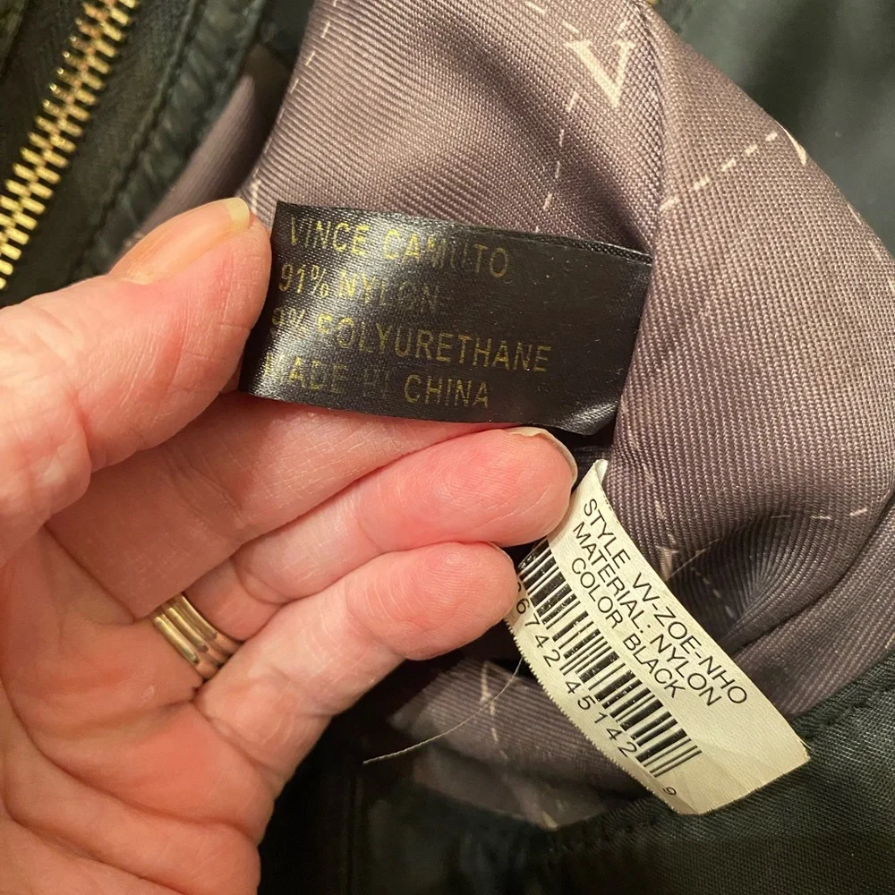 Vince Camuto Sleek Black Hobo Bag - Picture 10 of 13